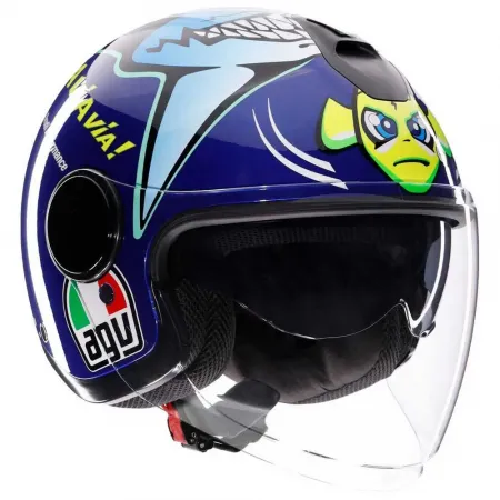 AGV Eteres Rossi Misano 2015 E2206 오픈 페이스 헬멧 4141295534