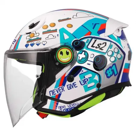 LS2 OF622 Funny II Next Level ECE 22.06 주니어 오픈 페이스 헬멧 4142631143