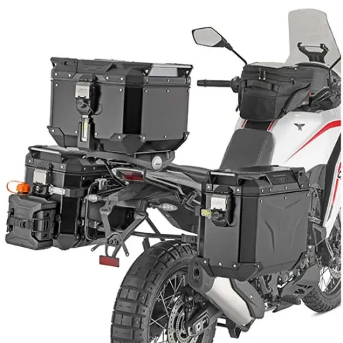 기비 모노키 Cam-사이드 Moto Morini X-Cape 사이드 케이스 장착 4143341844