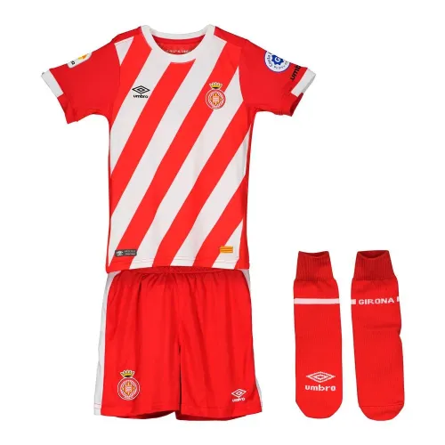 엄브로 Girona FC 18/19 Home 주니어 세트 5136907784