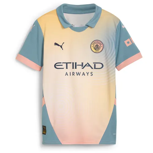 푸마 Manchester City FC Replica 주니어 반팔 티셔츠 5141277382