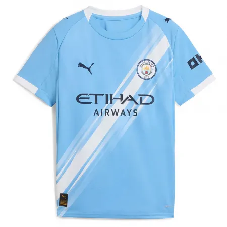 푸마 Manchester City FC 24/25 Replica 홈 주니어 반팔 티셔츠 5142041199