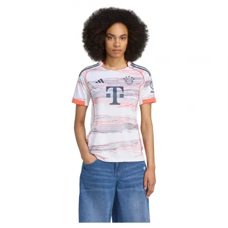 아디다스 FC Bayern 25/26 어웨이 여성 반팔 티셔츠 5142063024