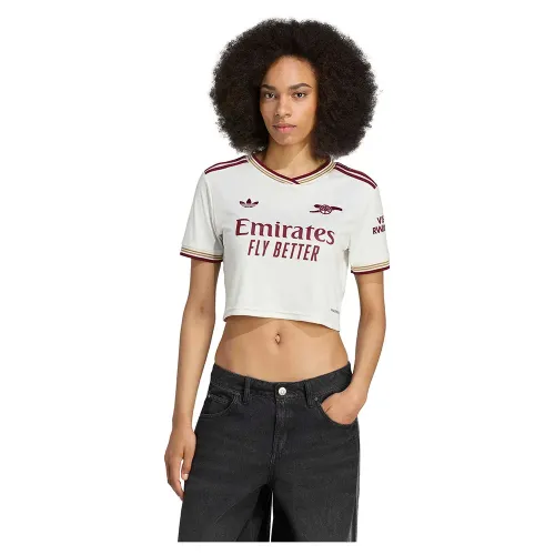 아디다스 Arsenal 25/26 Cropped Third 여성 반팔 티셔츠 5142116817