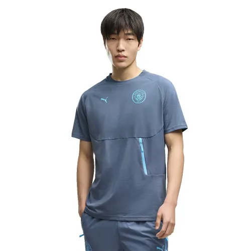푸마 맨체스터 시티 FC 26/27 Tech Pocket 여행 반팔 티셔츠 5143194102