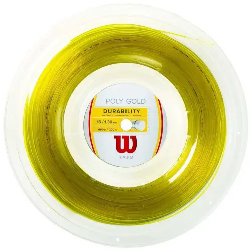 윌슨 Poly Gold 200 m 테니스 릴 스트링 6136760824