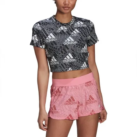 아디다스 Aeroready Made Logo Print Crop 반팔 티셔츠 6138968858