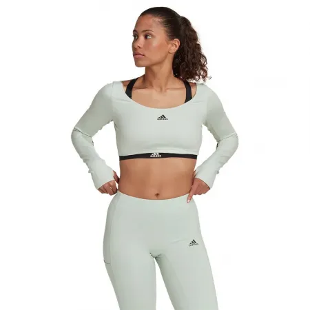 아디다스 Hyperglam Cut 3 Stripes 스포츠 탑 6138985279