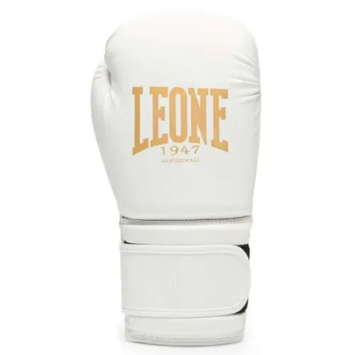 LEONE1947 White&Gold 인조 가죽 복싱 글러브 6141373809