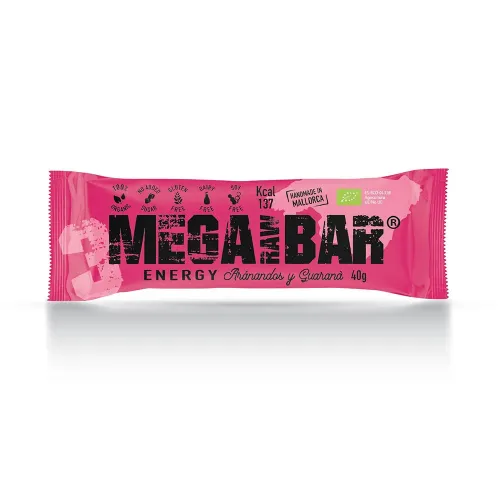 Megarawbar 에너지 바-크랜베리 과라나 40g 6141455541