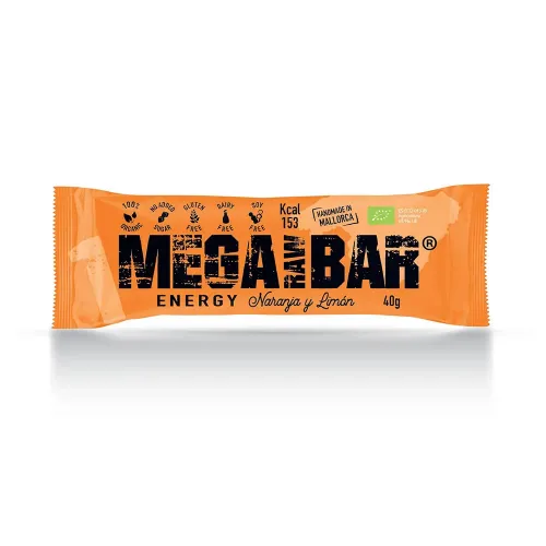 Megarawbar 에너지 바-오렌지 레몬 40g 6141455542