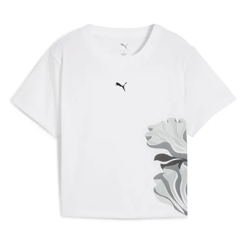 푸마 Floral Ribbon Fashion Graphic 반팔 티셔츠 6141954502