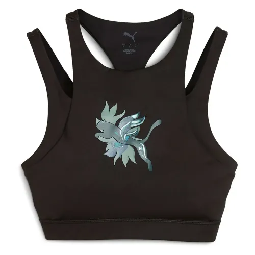 푸마 Green Terrains Graphic Mid 스포츠 브라 6141954543
