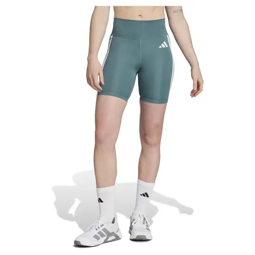 아디다스 Optime Essentials 3 Stripes 5in 짧은 레깅스 6142157354