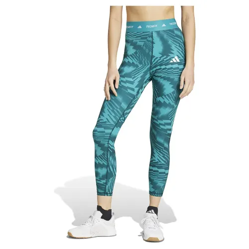 아디다스 Techfit Printed 7/8 7/8 레깅스 6142158000