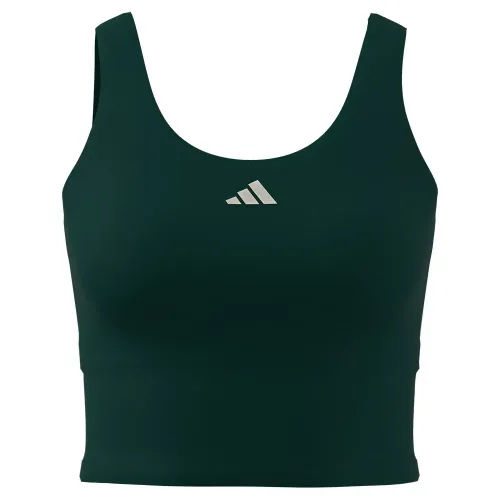 아디다스 3 Stripes Studio All Me 스포츠 탑 중간 지지력 6142665863