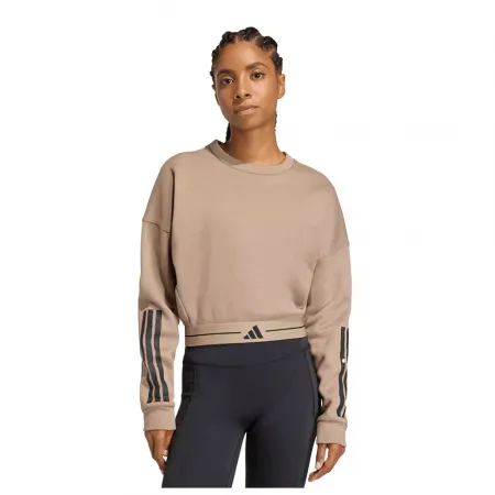 아디다스 Hyperglam 3 Stripes Cropped Crewneck 스웨트셔츠 6142681369