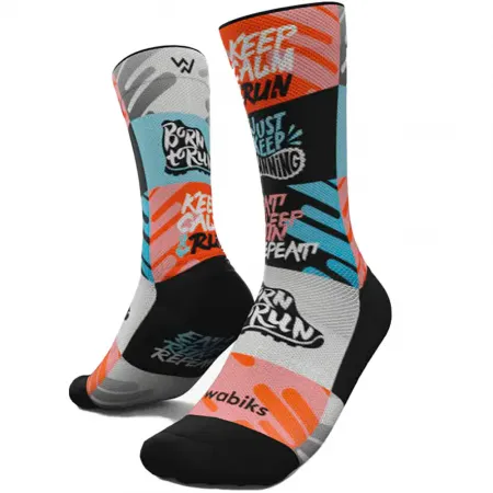 WABIKS Born to run 크루 양말 6142722268