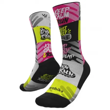 WABIKS Born to run 크루 양말 6142722269