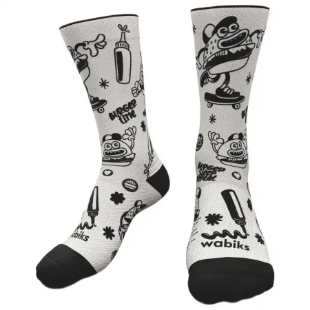 WABIKS Burger 크루 양말 6142722273