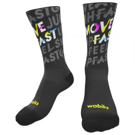 WABIKS Move fast 크루 양말 6142722350