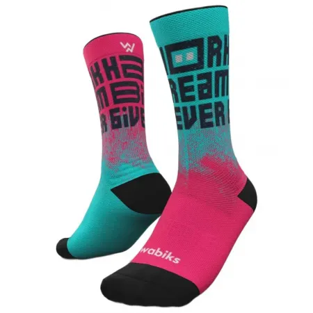 WABIKS Work hard 크루 양말 6142722428