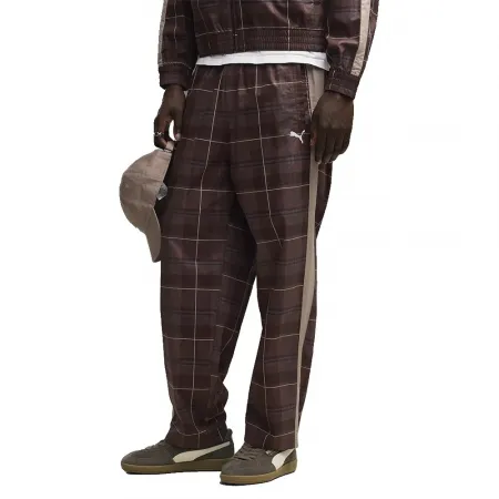 푸마 T7 Relaxed Tartan 우븐 Op 운동복 바지 6143158397