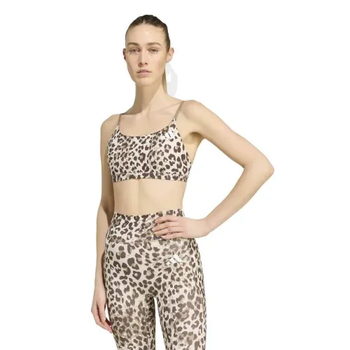 아디다스 옵티메 에센셜 3 스트라이프 Leopard 스포츠 브라 로우 임팩트 6143209958