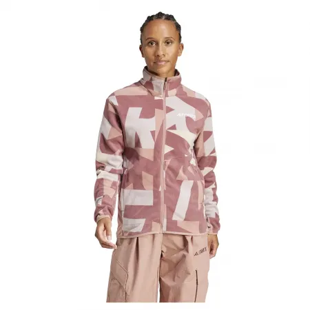 ADIDAS Terrex Multi Printed 지퍼 플리스 8141542292