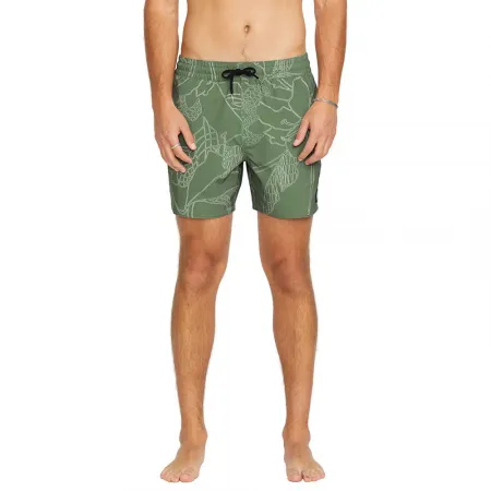 VOLCOM Lido Print 16in 수영 반바지 9141676932