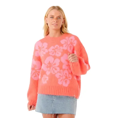 립컬 Hibiscus Heat Jacquard Crew 스웨트셔츠 9142394003