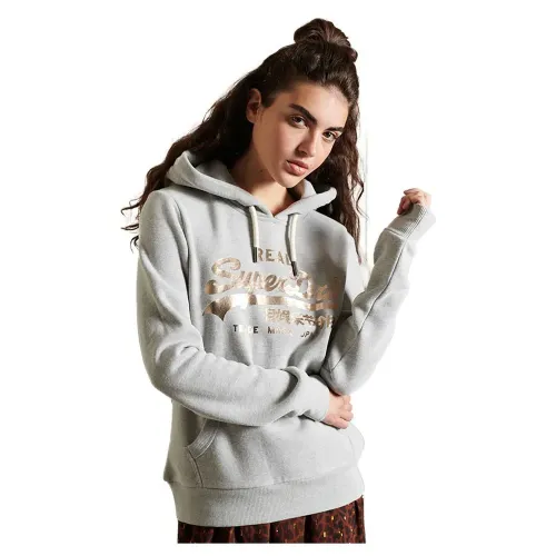 슈퍼드라이 빈티지 로고 Boho Sparkle 후드티 138156143