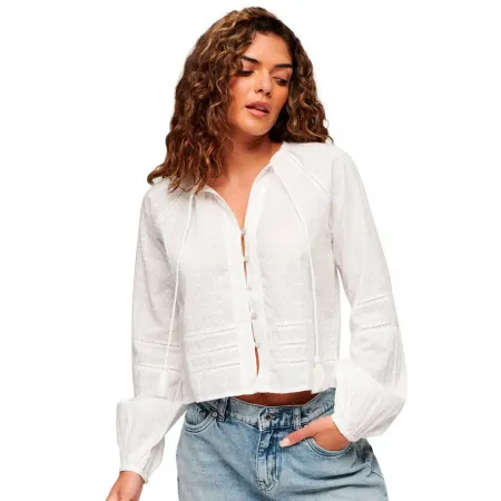 슈퍼드라이 빈티지 코튼 Beach 긴팔 티셔츠 140236145