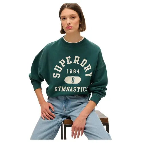 슈퍼드라이 애슬레틱 Oversize Printed Crew 스웨터 141112964