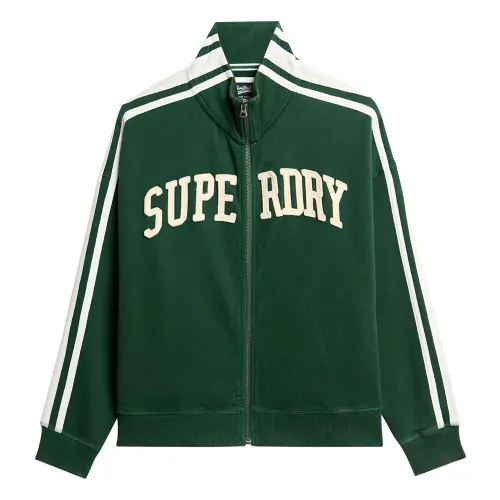 슈퍼드라이 Athletic Applq 루즈 풀지퍼 스웨터 141305081