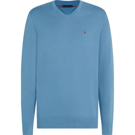 타미힐피거 에센셜 V넥 스웨터 141786908
