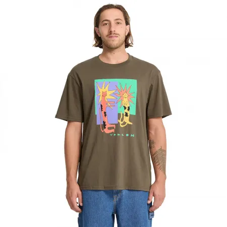 볼컴 Longo Cats 베이직 반팔 티셔츠 142144544