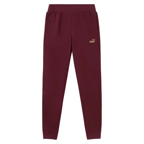 푸마 에센셜 + Textured Foil 로고 운동복 바지 142153574