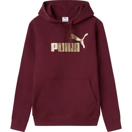 푸마 에센셜+ Textured Foil 빅 로고 후드티 142153607