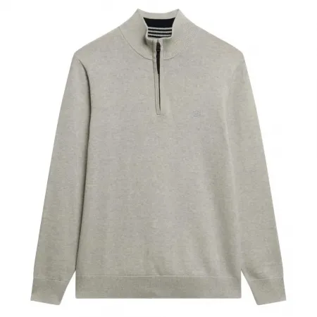 슈퍼드라이 에센셜 하프 지퍼 스웨터 142159983