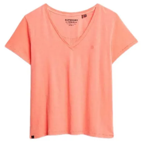 슈퍼드라이 스튜디오s Slub Emb Vee 반팔 티셔츠 142160069