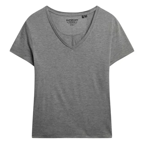 슈퍼드라이 스튜디오s Slub Emb Vee 반팔 티셔츠 142160072