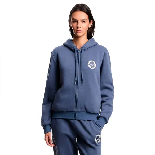 엠프리오 아르마니 Fuzzy 플리스 풀지퍼 스웨터 142165509