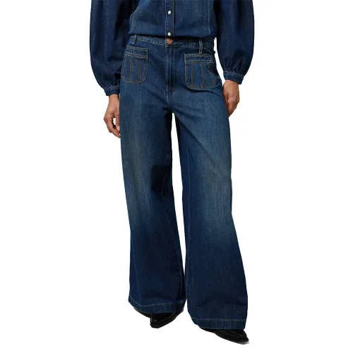 랭글러 112371206 루즈 핏 하이웨이스트 청바지 142166754