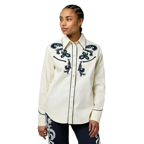 랭글러 Applique 레큘러 핏 긴팔 셔츠 142166820