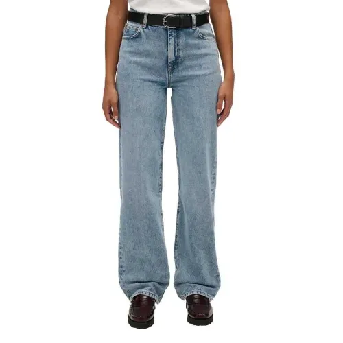 슈퍼드라이 W7011262A 와이드 Leg 하이웨이스트 청바지 142222207