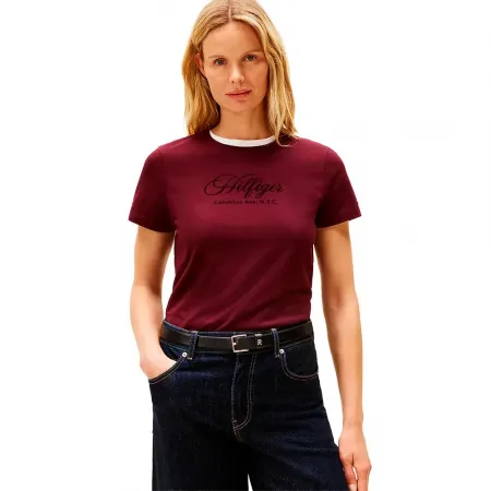 타미힐피거 Script 레큘러 Fit 반팔 티셔츠 142276817