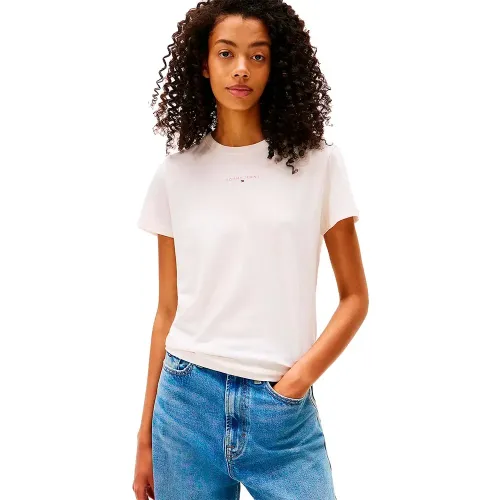 타미힐피거 리니어 레큘러 핏 반팔 티셔츠 142277001