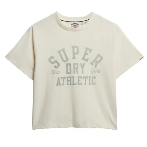 슈퍼드라이 Athletic 에센셜 루즈 핏 반팔 티셔츠 142283388