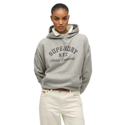 슈퍼드라이 Athletic 에센셜 Relaxed 핏 후드티 142283394